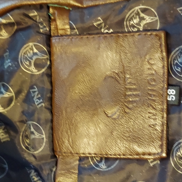ANZHIGUO (58) 100%PU JACKET BROWN. INSIDE LOGO JPNZ. - Picture 8 of 9